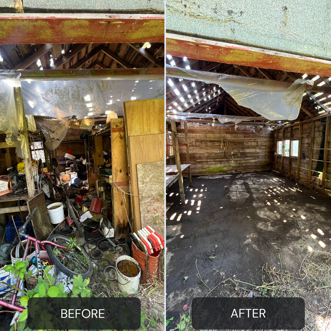 Diverse collection of furniture and appliances ready for professional junk removal in Bellingham WA